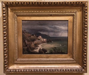 The Amalfi Coast With Sea Storm — Giacinto Gigante