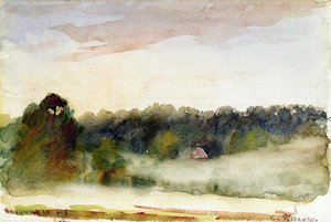 Eragny Landscape — Camille Pissarro