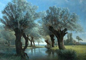 River with Pollard Willows