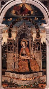 Madonna And Child Enthroned — Antonio Da Negroponte