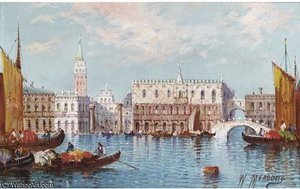 The Doge's Palace From The Bacino — William Meadows