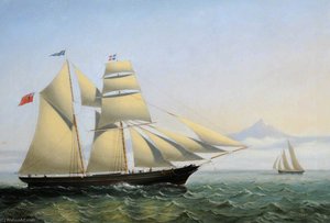 The 'electra' Off A Mountainous Coast — Philip John Ouless