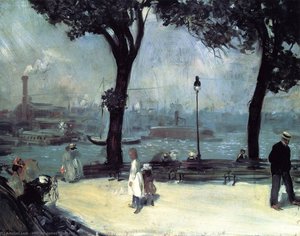 Park On The River — William James Glackens, Contemporary Realism