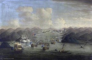 The Capture Of Porto Bello By Admiral Edward Vernon With Only Six Men O' War, 22 November (1739) — Peter Monamy