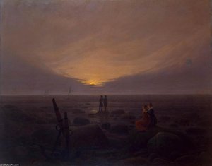 Moonrise By The Sea — Caspar David Friedrich
