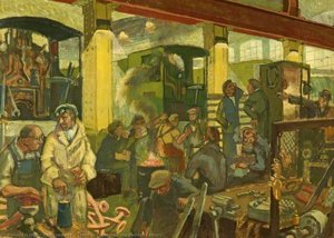 Scene In Great Western Railway Factory — Ken Symonds