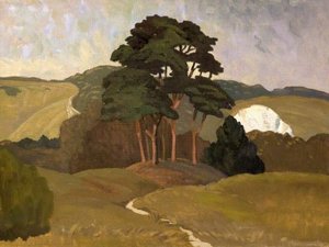 Trees In A Landscape — Bertha Ridley Bell