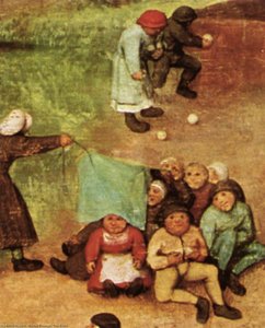 Children's Games (detail) (9) — Pieter Bruegel The Elder, Dutch Golden Age Painting