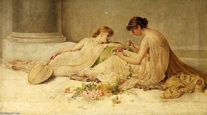 Weaving The Garland — Henry Thomas Schafer