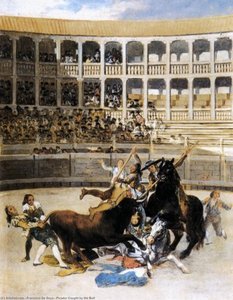 Picador Caught By The Bull — Francisco José De Goya Y Lucientes