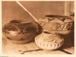 San Ildefonso Pottery — Edward Sheriff Curtis