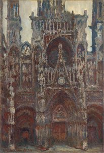 Rouen Cathedral, Evening, Harmony In Brown — Claude Monet