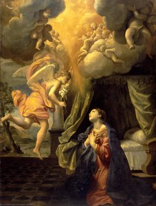 The Annunciation — Giovanni Lanfranco, Baroque Painting