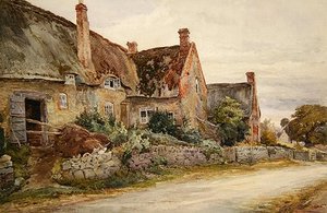 Thatched Cottage With Barn Adjoining — John Fulleylove