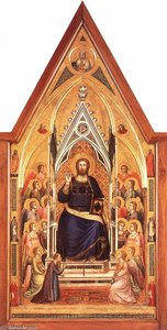The Stefaneschi Triptych: Christ Enthroned — Giotto Di Bondone