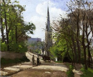 St. Stephens Church, Lower Norwood. — Camille Pissarro