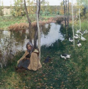 Goose Girl — Willard Leroy Metcalf