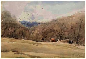 Cattle On A Wooded Bank — David Cox
