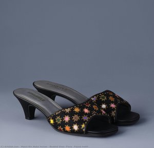 Beaded Shoe (flora & Fauna Motif) — Masni Bin Abdul Azizan, Contemporary Folk Art