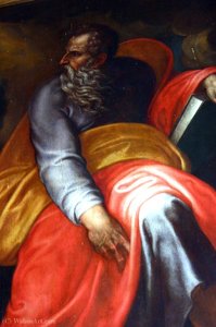 Painting in the right-side chapel of Saint Raphael church in Milan