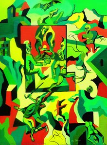 The Door To Another Reality — Nina Tokhtaman Valetova, Abstract Expressionism
