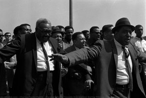 Marchers Reach Towards One Another During Pittsburgh Peace March — Charles Martin Hardie