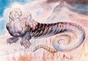 Geryon Transporting Dante And Virgil To Malasbolsas — William Blake