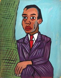 Portrait In New Suit — William H. Johnson