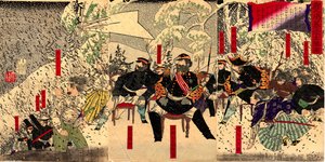 Japanese War In Kagoshima — Tsukioka Yoshitoshi, Ukiyo-e