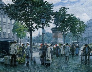 The Flower Market — Paul Gustave Fischer