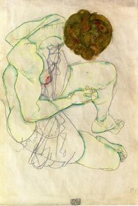 Sitting Woman — Egon Schiele
