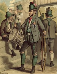 German Costume Oesterreich Steiermark — Albert Kretschmer