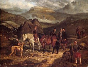 Hunting On The Scottish Highlands — Arthur Fitzwilliam Tait