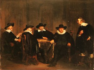 The Four Burgomasters Of Amsterdam Learning Of The Arrival Of Maria De’ Medici On 1 September 1638 — Thomas De Keyser