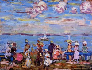 Beach Scene — Maurice Brazil Prendergast