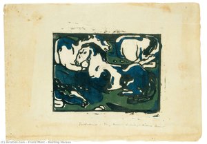 Resting Horses — Franz Marc, German Expressionism