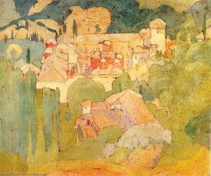 Abbey Koutloumousiou — Spyros Papaloukas, Impressionism
