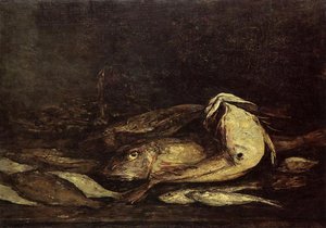 Mullet And Fish — Eugène Louis Boudin