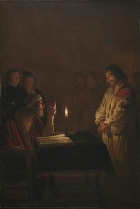 Christ Before The High Priest — Gerard Van Honthorst, Baroque Dramatic Lighting
