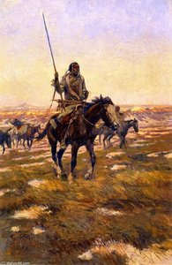 The Hunting Party [no. 3] — Charles Marion Russell, Western Art