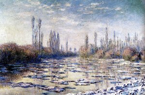 Floating Ice Near Vetheuil — Claude Monet