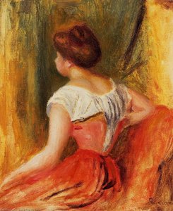 Seated Young Woman — Pierre-auguste Renoir, Impressionism