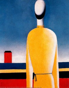 Complex Presentiment. Half-figure In A Yellow Shirt — Kazimir Malevich