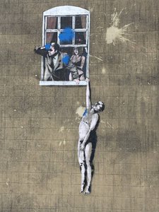 Well Hung Lover — Banksy, Contemporary Street Art