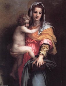 Madonna Of The Harpies (detail) — Andrea Del Sarto