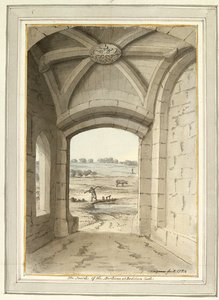 Bodiam Castle, Interior of the Barbican