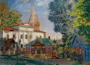In The Provinces — Boris Mikhailovich Kustodiev
