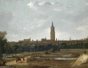 View Of The Hague From The North — Dirck Verhaert