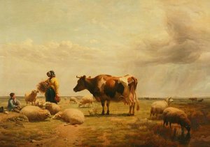 Heat Showers In August — Thomas Sidney Cooper, Realism