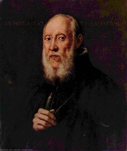 Portrait Of The Sculptor Jacopo Sansovino — Jacopo Tintoretto, Early Baroque